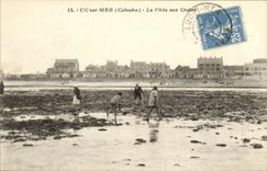 POSTAL Lucas de la VENDIMIA en la pesca en mar con los cangrejos