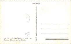 POSTAL MODERNA Lucas en la calle del mar del doctor Charcot y los hoteles