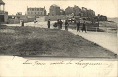 CPA Luc Sur Mer carte toilee 