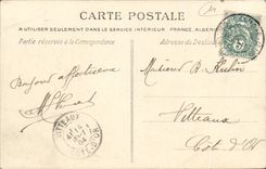 POSTAL Lucas de la VENDIMIA en el camino llegado del mar del leon