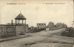 POSTAL Lucas de la VENDIMIA en el camino del mar de Langrune