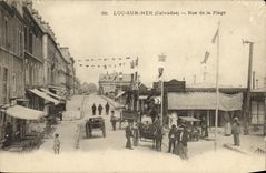 Lago de la POSTAL de la VENDIMIA en el mar la calle de la playa