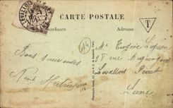 POSTAL Lucas de la VENDIMIA en la playa hermosa de la calle del mar