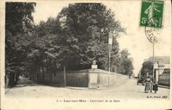 CPA Luc Sur Mer Carrefour de la Gare