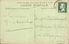 POSTAL Lucas de la VENDIMIA en la calle del mar del gran este a la derecha el jardin