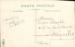 POSTAL Lucas de la VENDIMIA en la calle del mar del grandes este y hotel de las familias