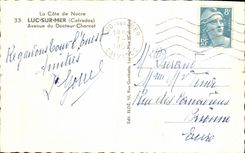 CPM Luc Sur Mer Avenue du Docteur Charcot