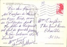 POSTAL MODERNA Lucas en la opinion del mar en el 1r plan caravanning