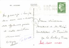 POSTAL MODERNA Lucas en el mar