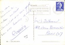 POSTAL MODERNA Lucas en la playa de la ballena del mar