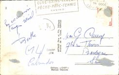 POSTAL MODERNA Lucas en casino del ayuntamiento de la memoria del mar