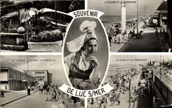 POSTAL MODERNA Lucas en los casquillos del folklore de Mer