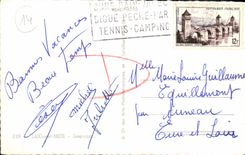 POSTAL MODERNA Lucas en los casquillos del folklore de Mer