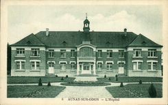 VINTAGE POSTCARD Aunay on Odon L Hospital