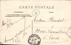 VINTAGE POSTCARD Aunay on Odon