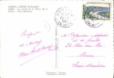 CPM Aunay sur Odon Le Centre et la Place de la marie Vue generale