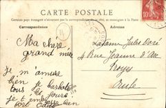 VINTAGE POSTCARD Asnelles the Dam and Villas