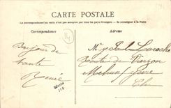 VINTAGE POSTCARD Asnelles the Beach has Low tide Children