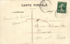 VINTAGE POSTCARD Asnelles the Beautiful Beach the Dam and Villas