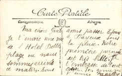 VINTAGE POSTCARD Asnelles the Beautiful Beach Hotel Beautiful Beach