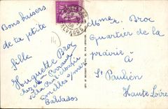 VINTAGE POSTCARD Asnelles On Sea Villas on the Dam the Beautiful Beach