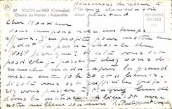 MODERN CARD Villers on Sea Way of the Manor D Auberville