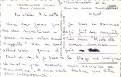 MODERN CARD Villers on Sea Manor D Auberville