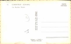 MODERN CARD Auberville black rocks