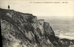 VINTAGE POSTCARD the Cliffs D Auberville