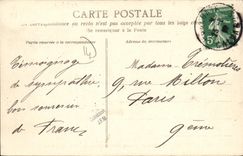 VINTAGE POSTCARD Villers de Mer Way of the manor D auberville