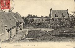 VINTAGE POSTCARD Auberville the Farm of the Manor