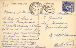 VINTAGE POSTCARD Asnelles the Beautiful Beach the Beach and the dam of the sea