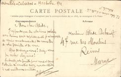 VINTAGE POSTCARD Asnelles L church and the Cemetery