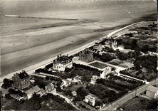 MODERN CARD Asnelles On Sea the Dam and Villas