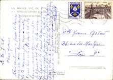 MODERN CARD Asnelles On Sea the Dam and Villas