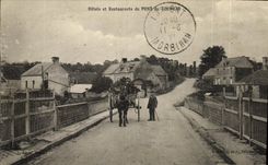 VINTAGE POSTCARD Hotels er Restaurants Of the Bridge Of Coudray