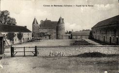 VINTAGE POSTCARD Castle De Bernesq Frontage On the Farm
