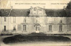 VINTAGE POSTCARD Beny On Sea Castle De Tournebu