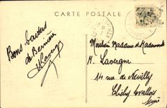 VINTAGE POSTCARD Bernieres the beach