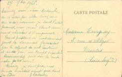 VINTAGE POSTCARD Bernieres the game of tennis