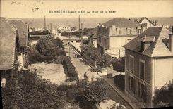 VINTAGE POSTCARD Bernieres Street of the sea