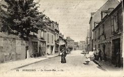 VINTAGE POSTCARD Bernieres Main street