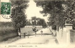 VINTAGE POSTCARD Bernieres the Road of St Aubin