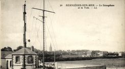 VINTAGE POSTCARD Bernieres on Sea the Semaphore and the city