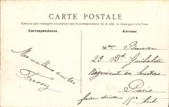 VINTAGE POSTCARD Bernieres On shrimp Sea Sinning in the Rocks