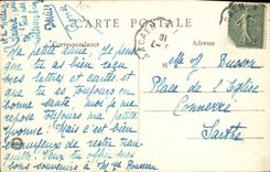 CPA Bernieres La Rue de la Gare 