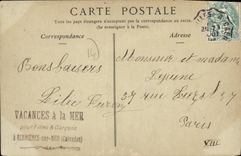 VINTAGE POSTCARD Bernieres the Street of L Church