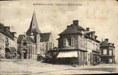 VINTAGE POSTCARD Beaumont out of Trough L Church and the Place of the Hook