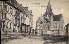 VINTAGE POSTCARD Beaumont out of Trough Places L Eglise