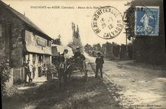 VINTAGE POSTCARD Beaumont out of Trough Road of the Mowed Hedge Coach Horse